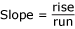 slope formula