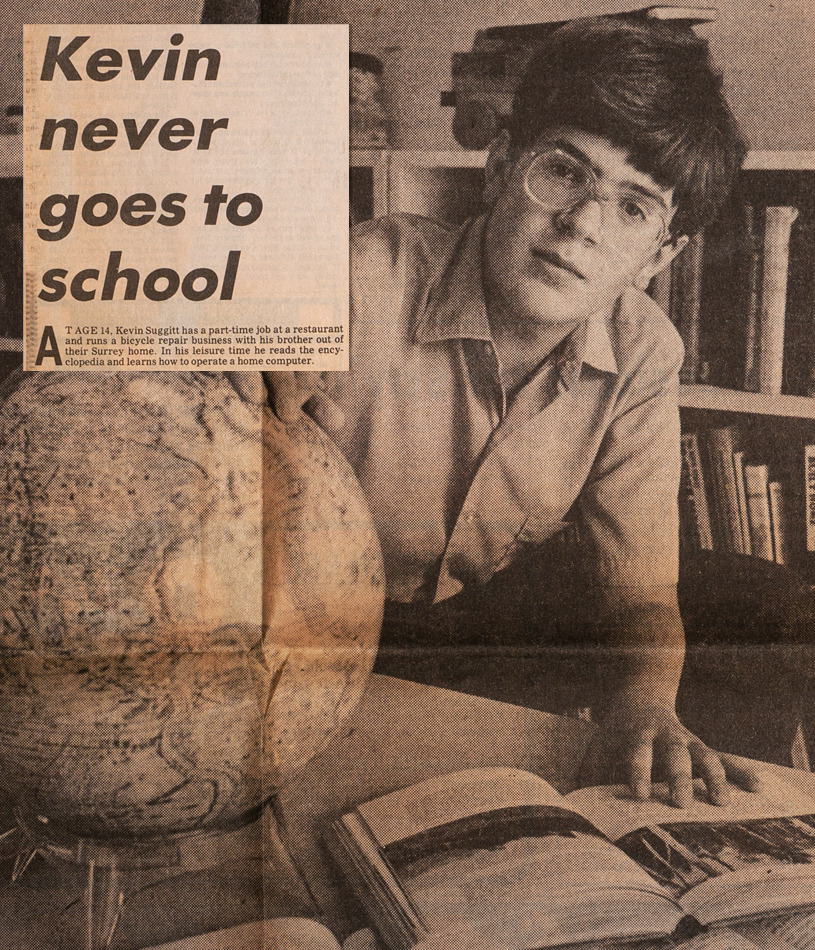 Kevin never goes to school newspaper article